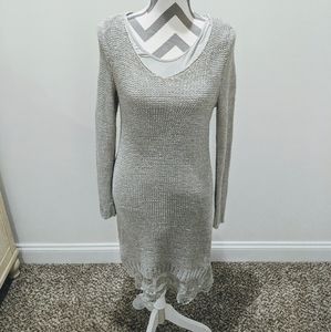 Mesh knit dress